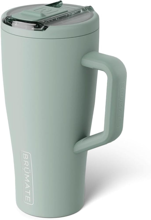 Era Flip 30oz Tumbler with 100% Leakproof Covered Straw Lid | Hygienic Covered Straw | Insulated Stainless Steel Water Bottle with Handle | Cup Holder Friendly | BPA-Free (Sage)