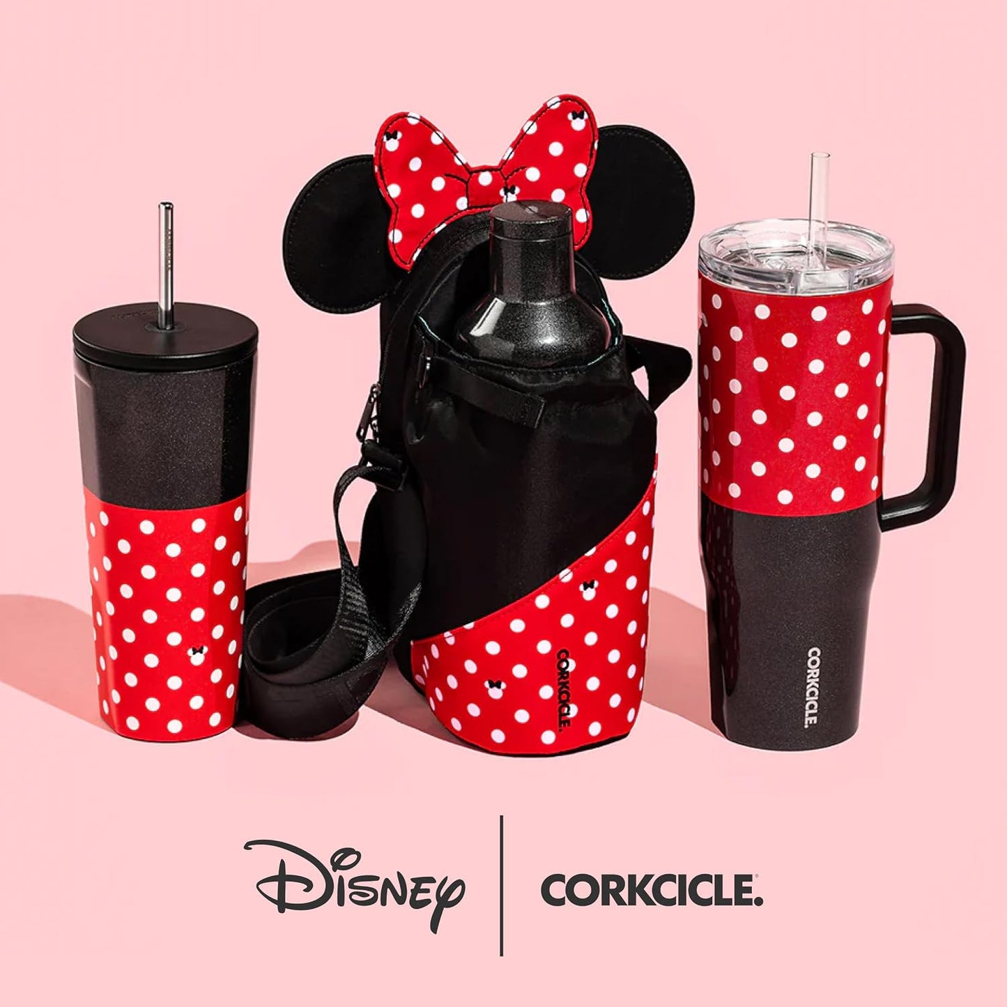 Cruiser Insulated Tumbler - Stainless Steel Tumbler with Handle & Straw, Leak Proof for Cold Drinks, Triple Insulated Spill Proof Cupholder Friendly BPA-Free 22oz Disney Mickey Retro Rainbow