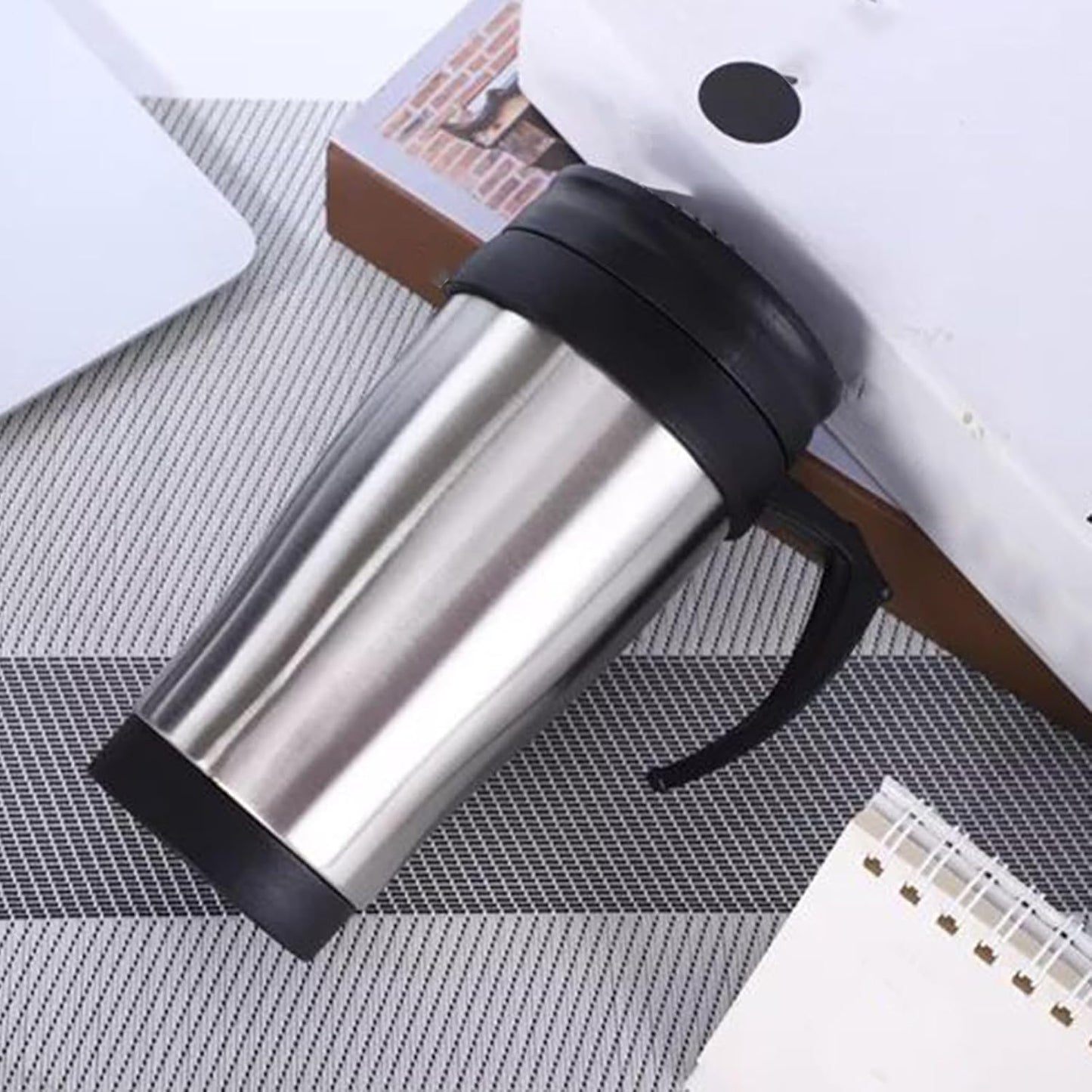 Stainless Steel Travel Mug 450ml Insulated Tumbler | Insulated Coffee Mug Stainless Steel for Beverage Cocoa Women Men Home Kitchen Office Bar Birthday Christmas