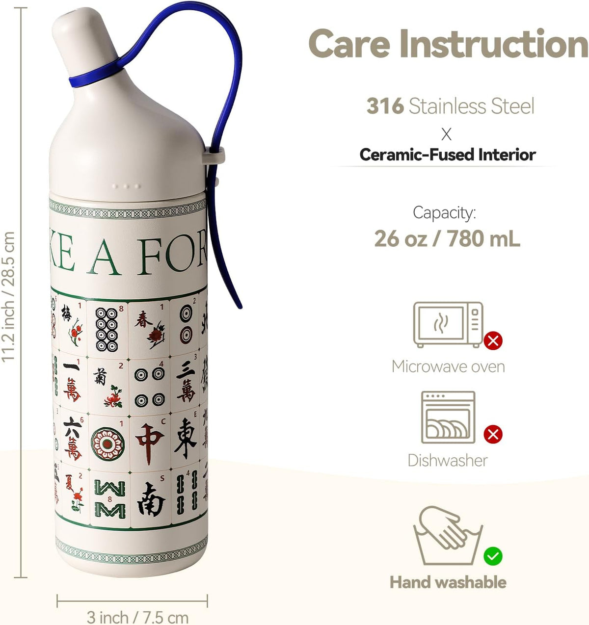 20oz Artic Ceramic Lined Coffee Tumbler, 3D Floral Print Design, Insulated Stainless Steel Travel Mug with Lid and Straw, BPA-Free Leak-Proof for Hot & Iced Coffee Tea, Unique Gifts for Women