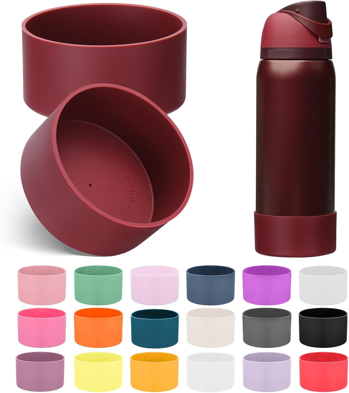 2PCS Silicone Boot for Owala FreeSip Water Bottle 32oz