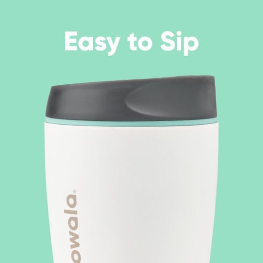 Owala SmoothSip Insulated Stainless Steel Coffee Tumbler, Reusable Iced Coffee Cup, Hot Coffee Travel Mug, BPA Free, 20 oz, Pink (Watermelon Breeze)
