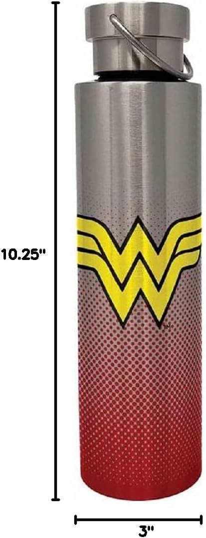 Spoontiques Pickleball Stainless Steel Bottle - Travel Drink Cup with Twist Lid for Hot and Cold Beverages, 24 Oz