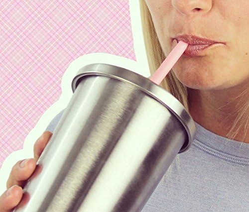 Long Silicone Straws With Stoppers for Tumblers - Slender Silicon Rubber Reusable Drinking Straws for Simple Modern, Starbucks, Yeti, rTic, Acrylic 24 30 40 oz Tumbler Cups - Flexible BPA Free