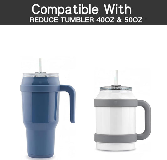 2Pack Replacement Lids Compatible With Reduce 50 oz 40 oz Tumbler, Replacement Straw for Reduce Tumbler, Leak Proof Perfect Fit, BPA Free.