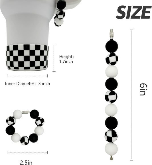 Silicone Boot Tumbler Handle Charms Tumbler Cup Cover Water Bottle Accessories for 30oz&40oz Stanley Protective Bottom Sleeve