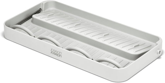 Joseph Joseph DrySmart Folding Water Bottle Drying Rack, Space-Saving Draining Board Organizer, Made from Recycled Plastic
