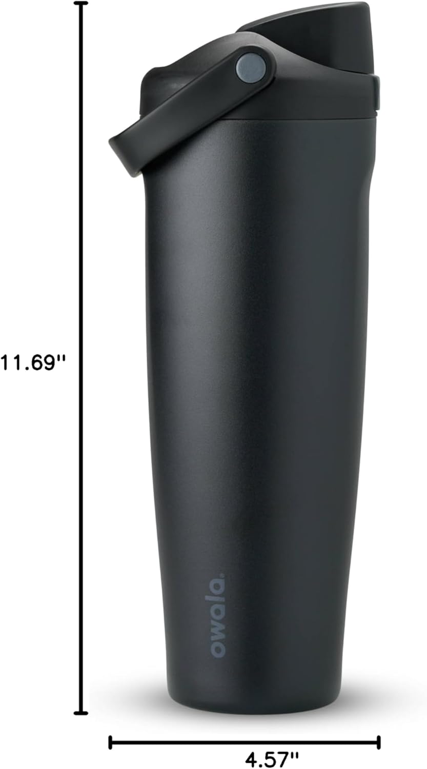 Owala FreeSip Sway Insulated Stainless Steel Water Bottle with Two-Way Spout, Built-In Straw and Bucket Handle, Made for Travel, School, and Sports, 30oz, BPA Free, Leak Proof, Daybreak