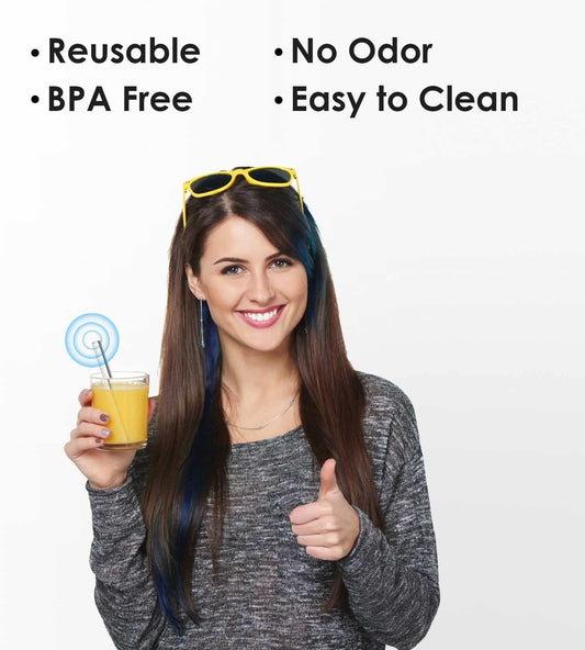 Reusable Glass Straws Shatter Resistant Clear, Skinny Glass Straw Bent Thin for 16 oz Cups Tumblers 9 inch 8mm