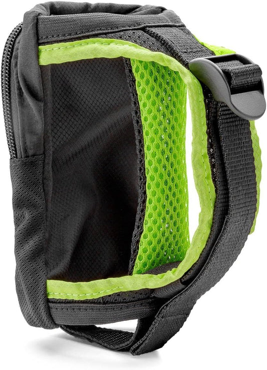 SLS3 Water Bottle Holder for Running - Fits 16oz Standard Bottles - Lightweight & Breathable Running Water Bottle Hand Strap Grip with Zip Pocket for Small Runners Essentials