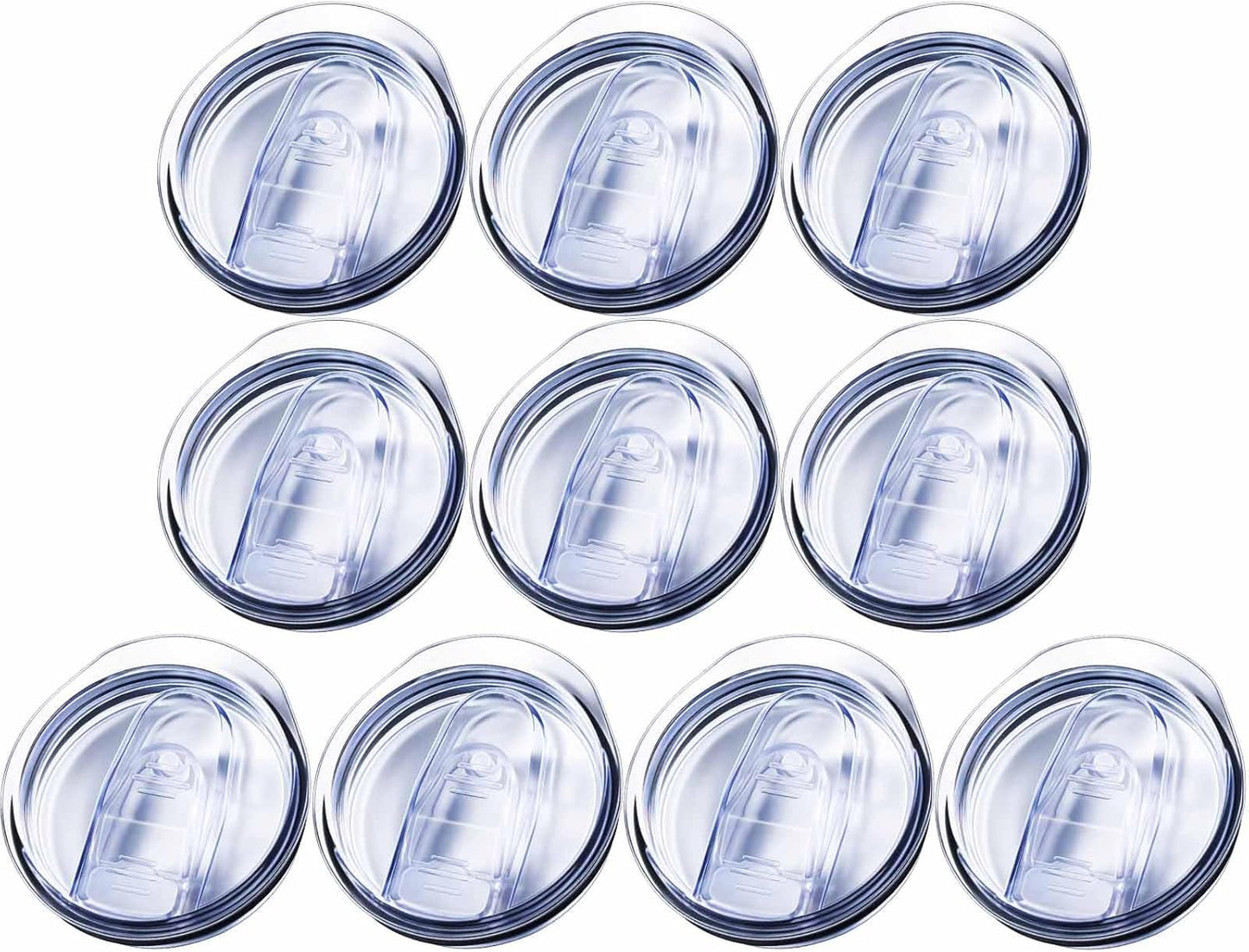 3 Pack 20oz Skinny Straight Body Stainless Steel Tumbler Replacement Lid,Spill Proof Splash Resistant Silicon Sliding cover for 2.76inch mouth,Straw Friendly for work, travel and Daily Life