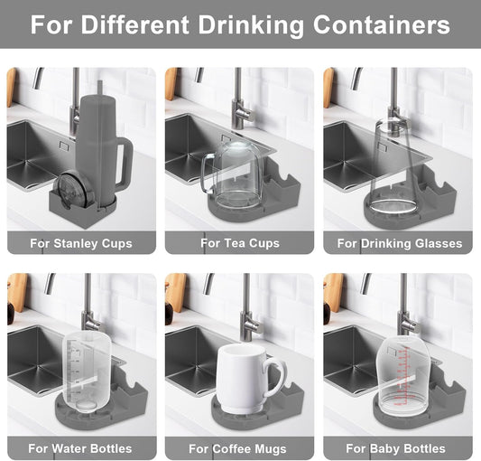 Water Bottle Drying Rack, Silicone Tumbler Drying Rack, Baby Bottle Dryer Holder, Cup Dryer for Stanley 20/30/40 oz, Mugs, Glasses