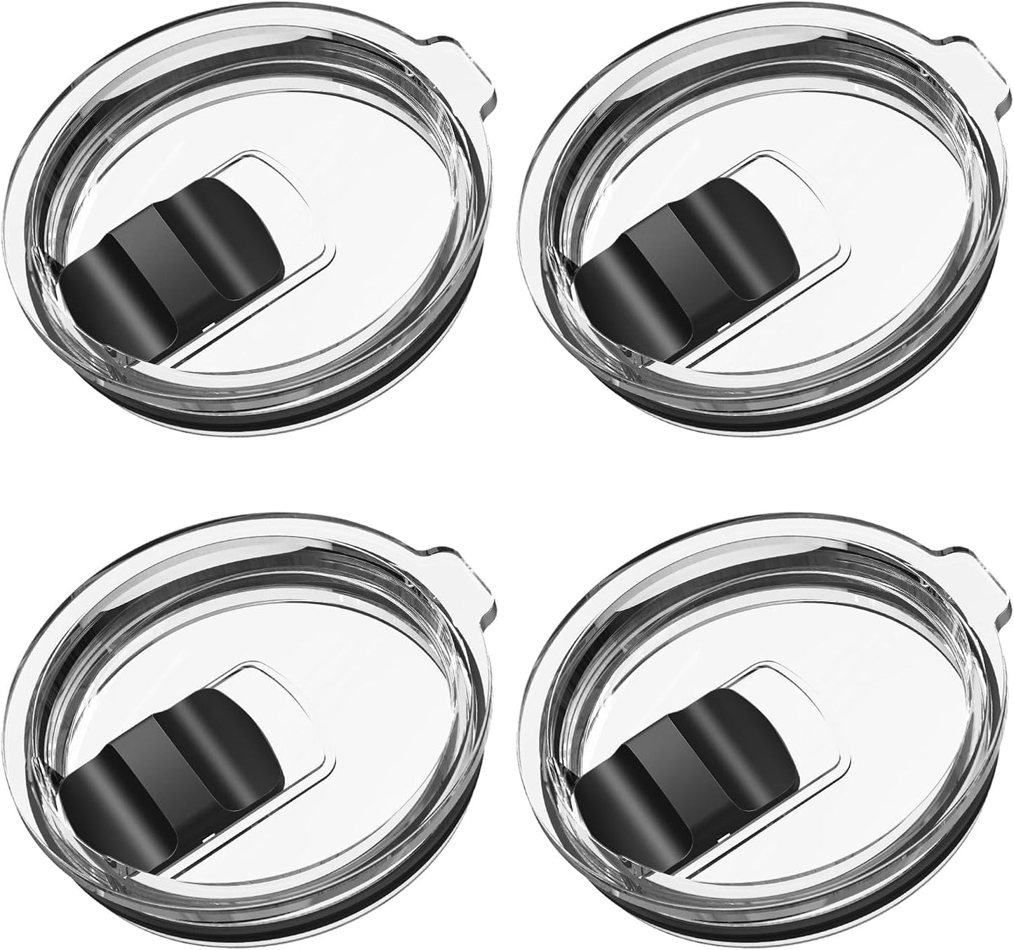 20 oz Tumbler Lid, 2 Pack Magnetic Slider Replacement Lids for YETI 20 oz Tumbler, 10oz Lowball, 10/24oz Mug, Travel Spill Proof Coffee Cup Cover, BPA Free