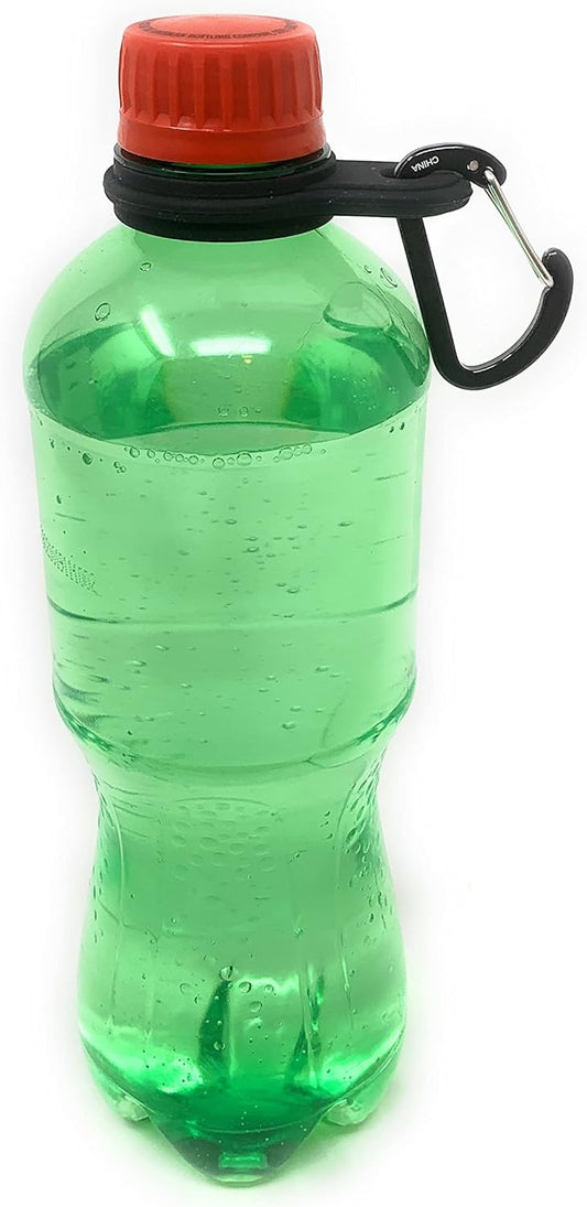Funiverse Silicone Water Bottle Carrier Bulk 25 Pack with Carabiner - Assorted Colors Holders for Hiking, Gym, School, Backpack Attachment