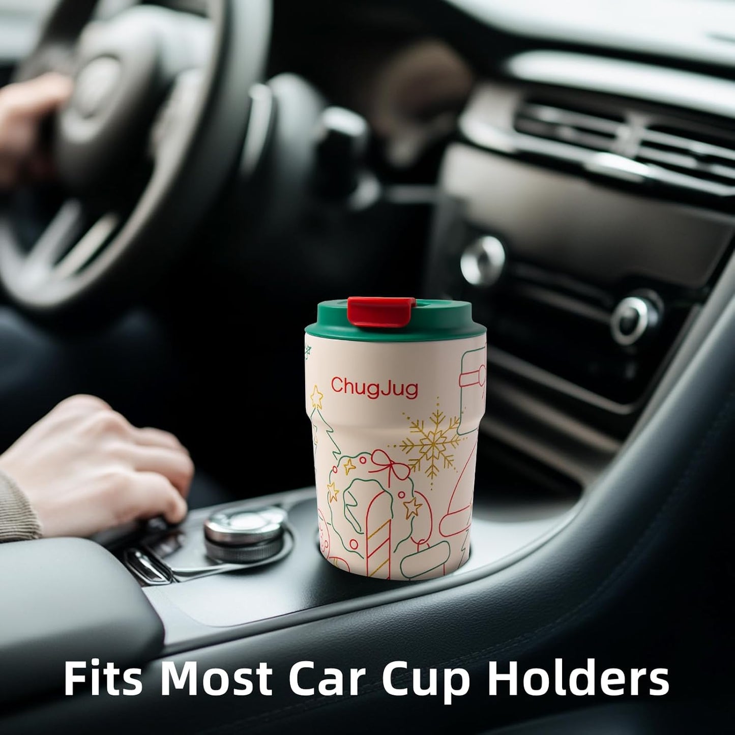 16 oz Travel Coffee Mug with Ceramic Coating, Leak-Proof Vacuum Insulated Coffee Tumbler with Lid, Reusable Double Wall Stainless Steel Travel Cup for Hot& Cold Drinks (Violet Dream)