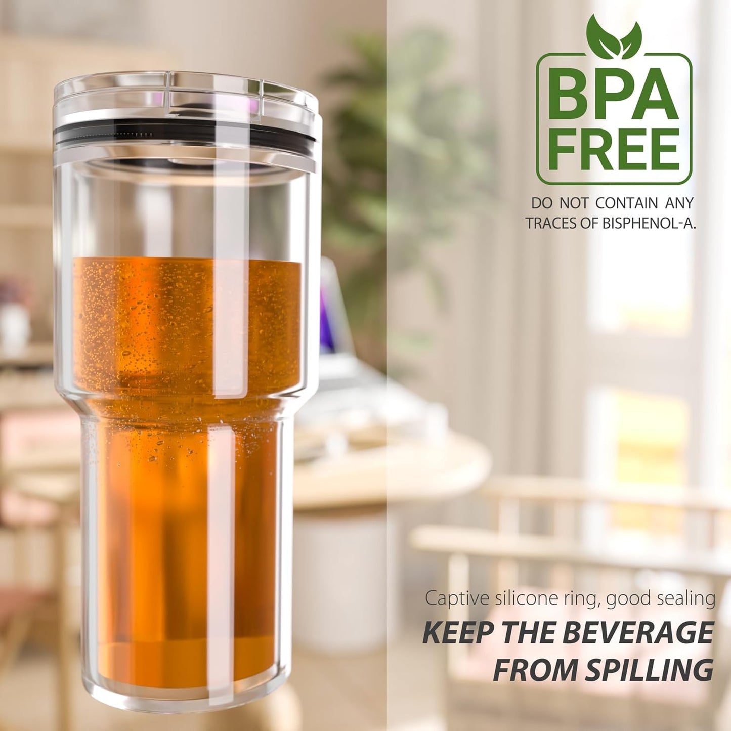 20 oz Tumbler Lid for YETI, 2 Pack Replacement Lids for YETI 20oz Tumbler & 10 oz Lowball, 10 oz Mug, Coffee Cup Covers with Magnetic Slider for Gift, BPA Free