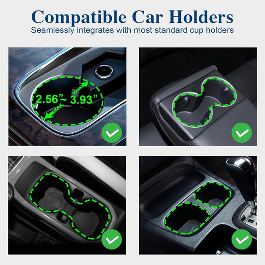 Car Cup Holder Expander, Cup Holder Extender Adapter with Expandable Arm and Adjustable Base, Compatible with Yeti Ramblers 14-64oz, Hydro Flasks 18-64oz Most Coffee Mugs Bottles & Cups