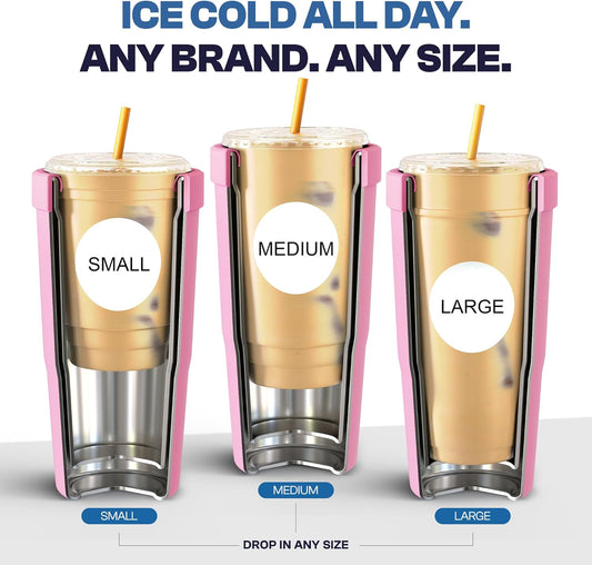 Frost Buddy Togo Buddy | 30 oz Stainless Steel Vacuum Insulated Tumbler | To Go Coffee Cup – Iced Coffee Cups, Iced Coffee Sleeve, Travel Mug, Thermal Cup for Hot & Cold Drinks, Dunkin Cup (Pencil) - Colors B