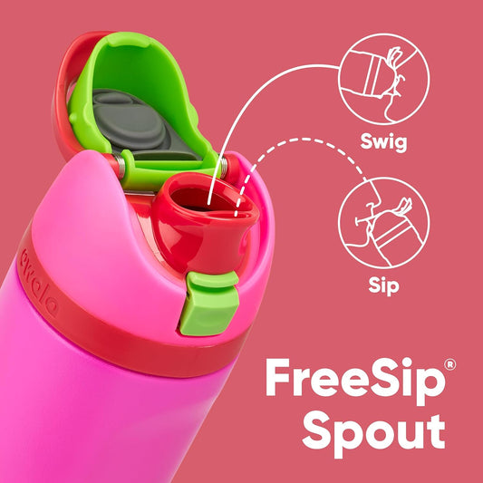 Owala FreeSip Insulated Stainless Steel Water Bottle with Straw, BPA-Free Sports Water Bottle, Great for Travel, 32 Oz, Denim