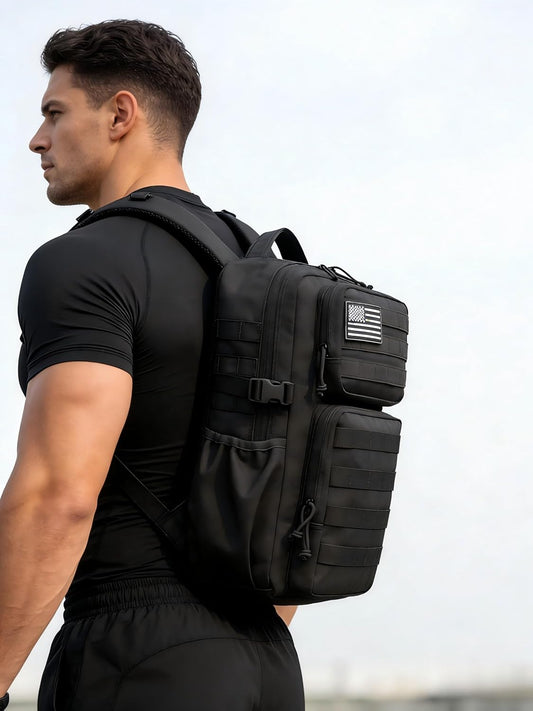 Wotony Military Tactical Backpack for Men Waterproof Daypack 3 Day Assault Pack Molle Bag with Water Bottle Holder