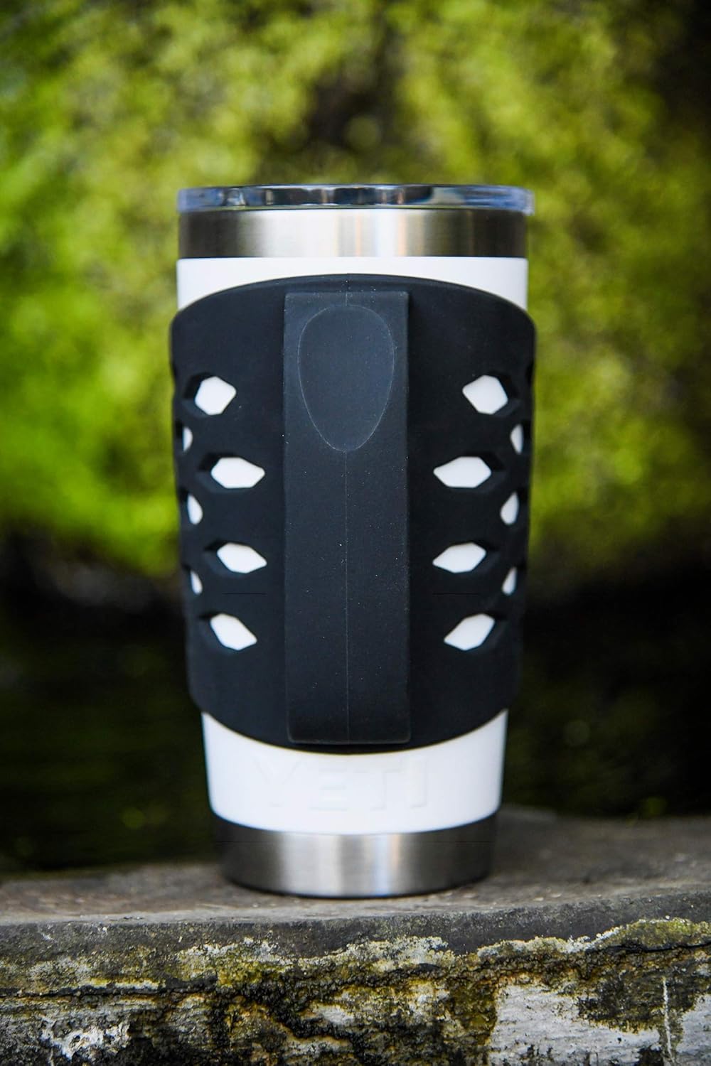 Handler for 20 oz Tumbler Vacuum Insulated Coffee Mugs, Silicone Grip Protective Sleeve Cover With Handle