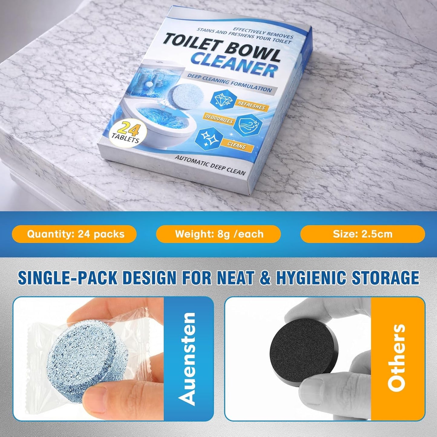 Water Bottle Cleaning Tablets, 36PCS Bottle Cleaner Tablets for Stainless Steel, Thermos, Hydration Bladder, Coffee Mug, Removes Odors and Residue, No Scrubbing Required