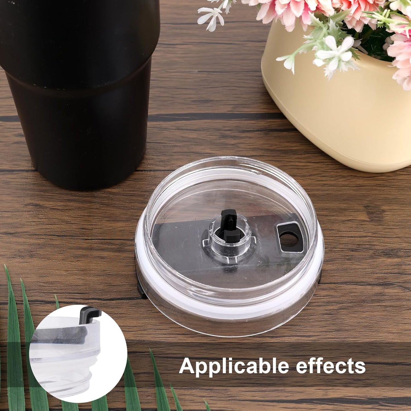 4pcs Lid Gaskets for Stanley 40oz Adventure Quencher H2.0 Flowstate Tumblers, BPA Free Silicone Lid Seals Leak-Proof