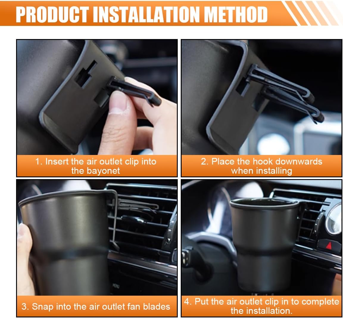 Hanging Car Cup Holder, Multi-Function Cup Holder Organizer