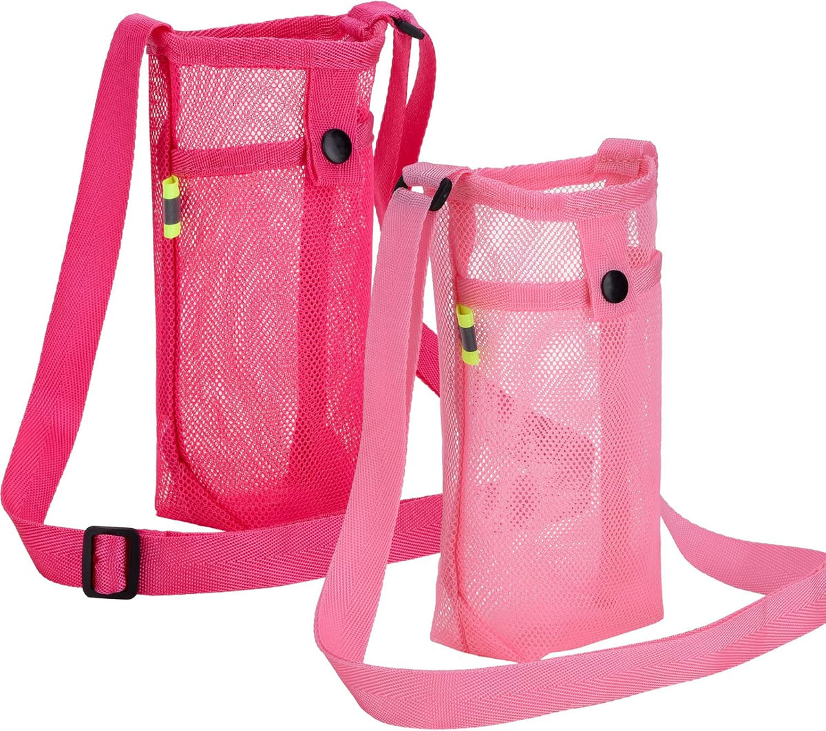 Water Bottle Holder Carrier with Adjustable Shoulder Strap - Beach & Sports Bottle Bag for Hiking, Gym, Camping, Walking, Travel