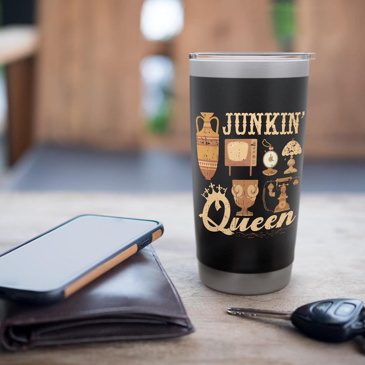 Junkin Queen Junking Antique Junk & Thrift Stainless Steel Insulated Tumbler