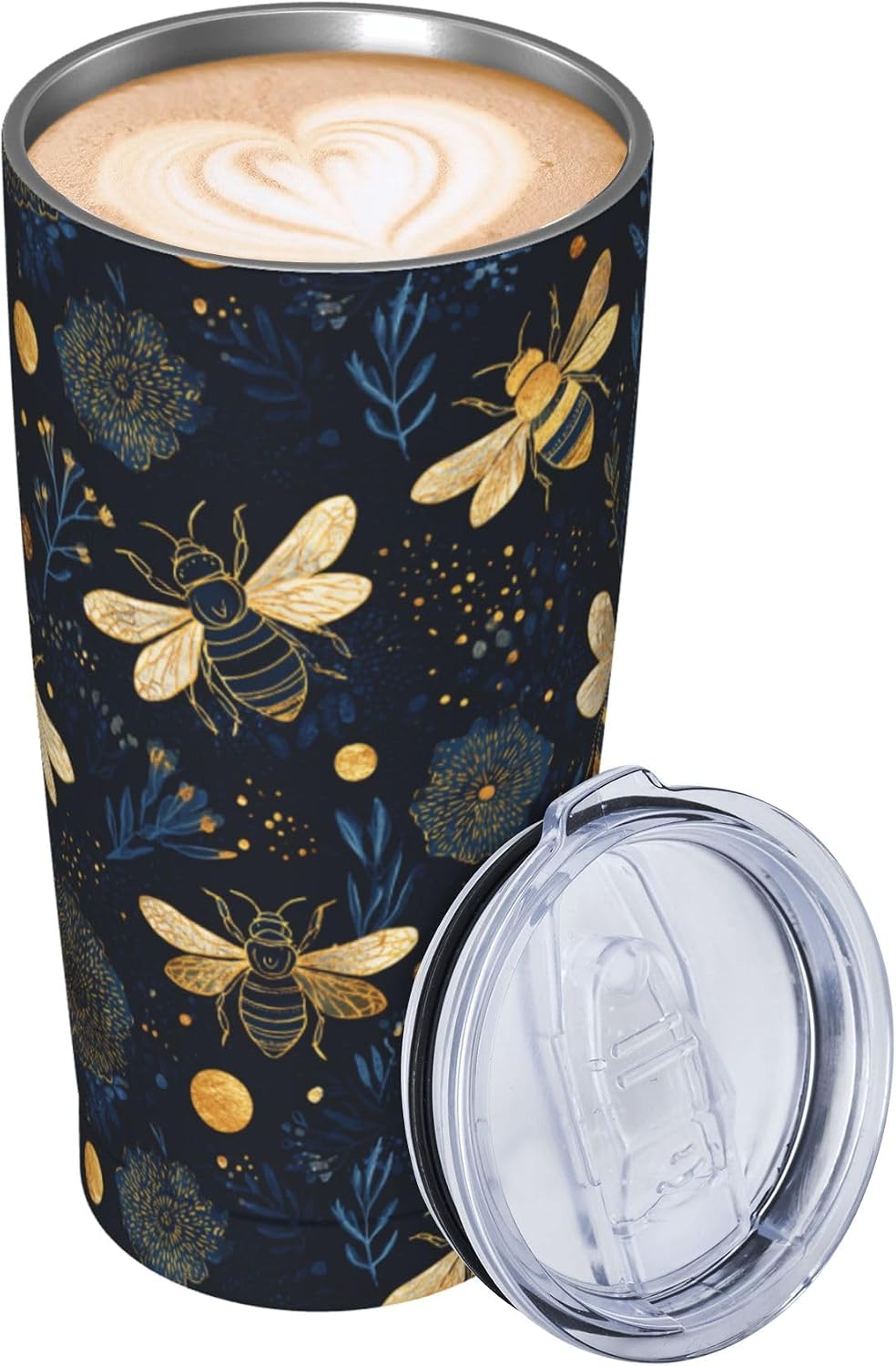 Moon Tumbler with Lid and Straw for Women Leakproof Travel Coffee Mug Double Wall Insulated Cups 20OZ Gifts for Office Kitchen Outdoor