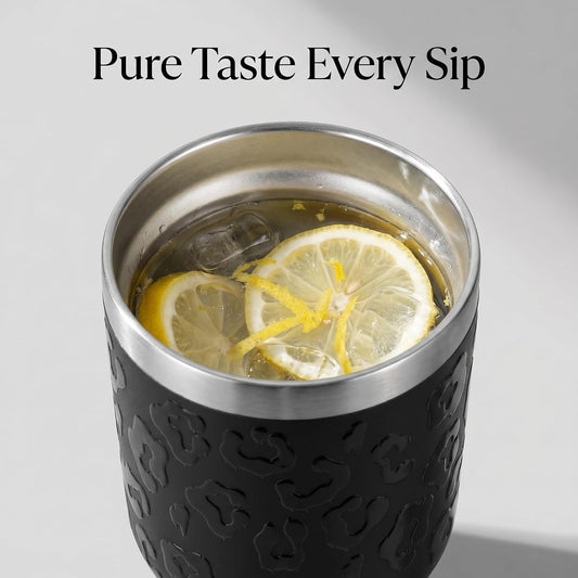 Leopard Print Tumbler 30oz Stainless Steel with Slider Lid