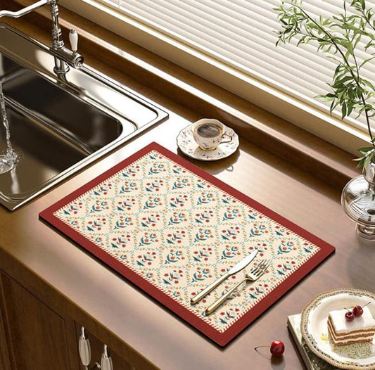 Colorful Cute Coffee Maker Mat for Countertops Bar Accessories