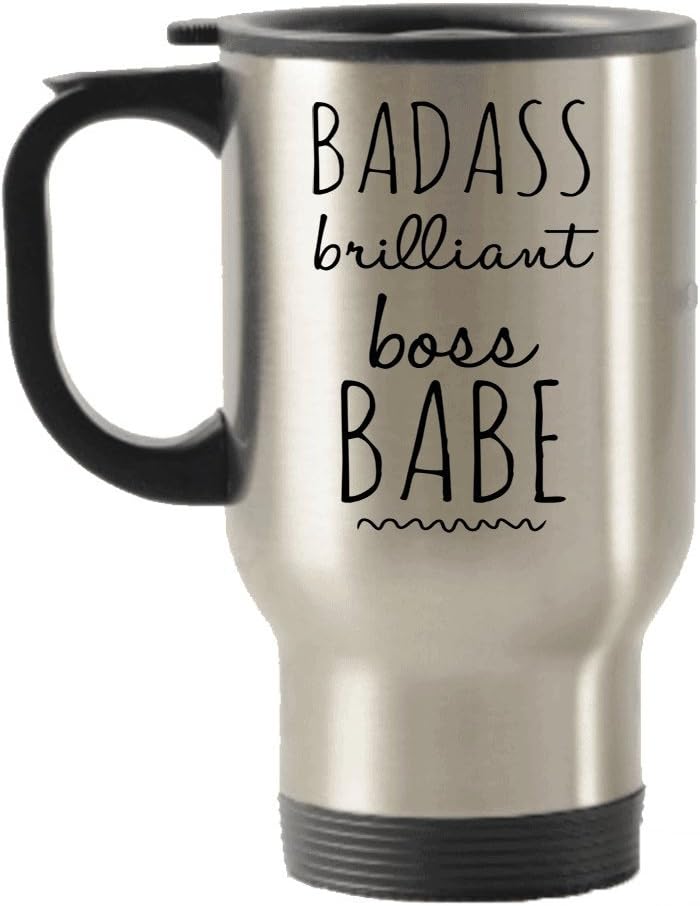 Gifts For Babe Boss - Boss Base Travel Insulated Tumblers Mug - Badass Brilliant Boss Babe - Boss Lady - You Best Bossy - Birthday Christmas - Room Decor For Office Desk - Unique Present Idea