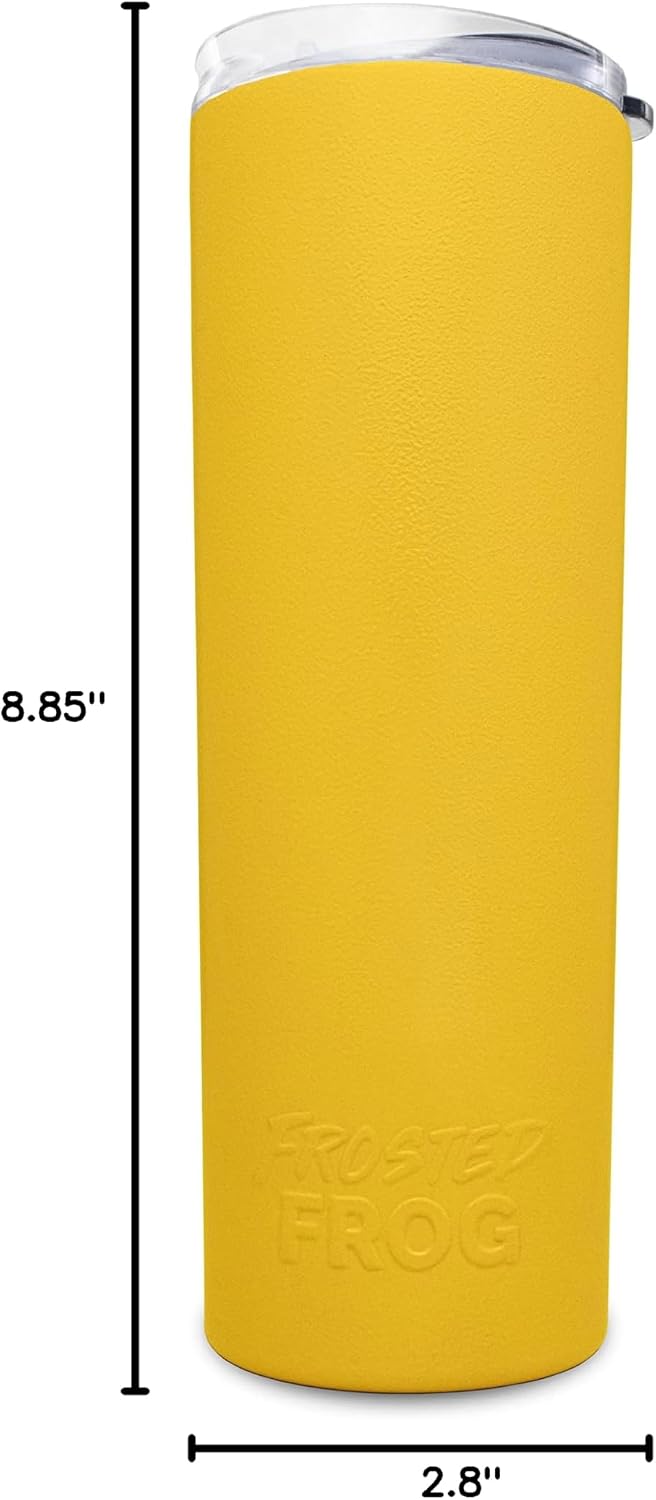 20oz Stainless Steel Slim Tumbler Vacuum Insulated with Straw