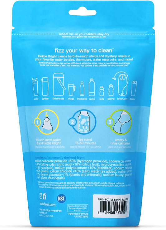 Water Bottle Cleaning Tablets (12, 36, or)