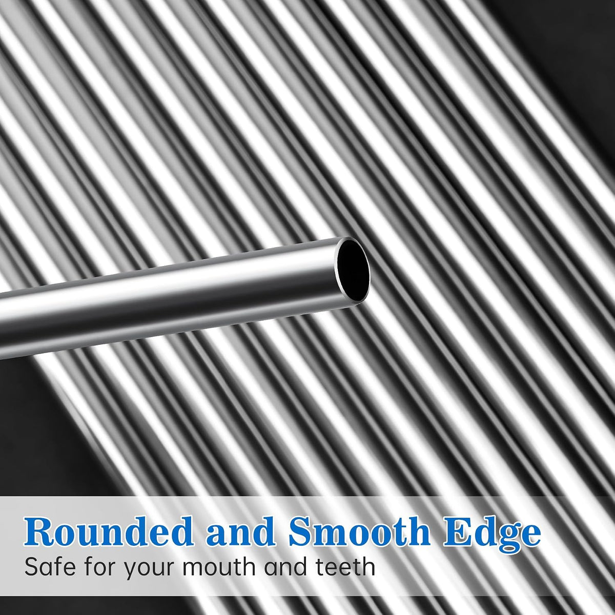 8PCS Stainless Steel Straws Fit for 40oz Stanley Tumblers, Silver
