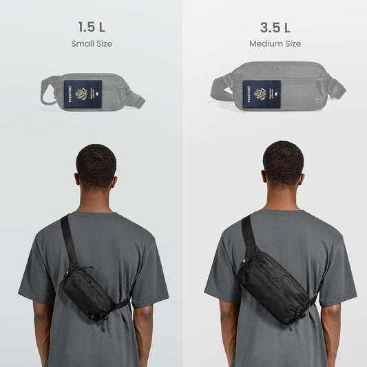 3.5L Sling Bag with RFID Blocking Crossbody Chest Pack for Men Women