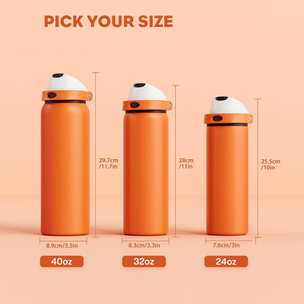 24 oz Travel Water Bottle: 2-in-1 Push-Button Spout & Quick-Flip Straw, Leakproof, Cold 24Hrs, Fits Car Cup Holder, Stainless Steel Cup for Sports, School, Commute, Camping (Mouse's Mischief) - Colors B