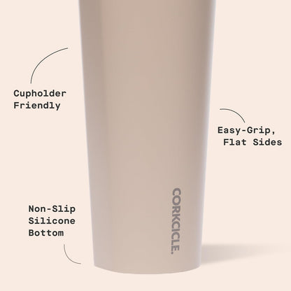 Classic Tumbler 24 oz Triple Insulated, Cacao | Cold Up to 9 Hours, Hot Up to 3 Hours, Triple Insulated, Sliding Lid, Cupholder Friendly, Non-Slip Bottom