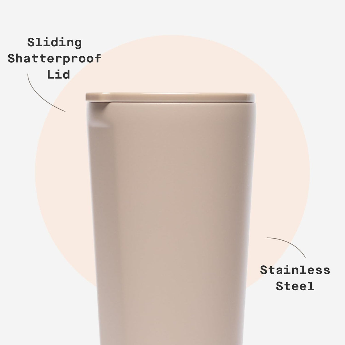 Classic Tumbler 24 oz Triple Insulated, Cacao | Cold Up to 9 Hours, Hot Up to 3 Hours, Triple Insulated, Sliding Lid, Cupholder Friendly, Non-Slip Bottom