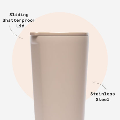 Classic Tumbler 24 oz Triple Insulated, Cacao | Cold Up to 9 Hours, Hot Up to 3 Hours, Triple Insulated, Sliding Lid, Cupholder Friendly, Non-Slip Bottom