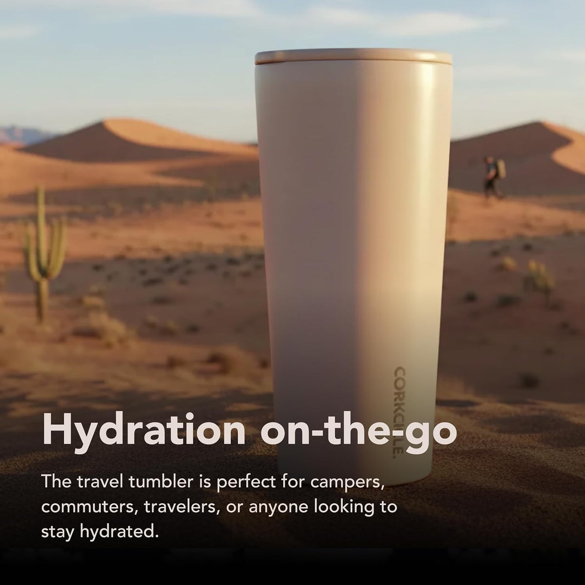 Classic Tumbler 24 oz Triple Insulated, Cacao | Cold Up to 9 Hours, Hot Up to 3 Hours, Triple Insulated, Sliding Lid, Cupholder Friendly, Non-Slip Bottom