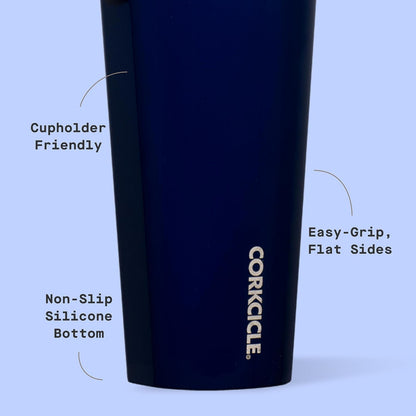 Classic Tumbler 24 oz Triple Insulated, Cacao | Cold Up to 9 Hours, Hot Up to 3 Hours, Triple Insulated, Sliding Lid, Cupholder Friendly, Non-Slip Bottom