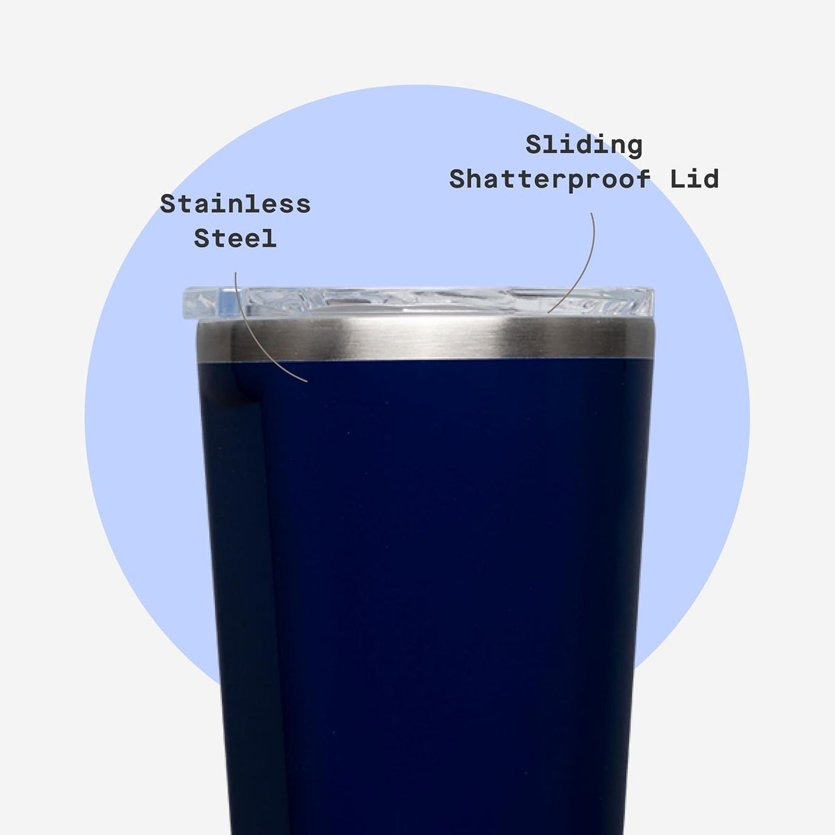 Classic Tumbler 24 oz Triple Insulated, Cacao | Cold Up to 9 Hours, Hot Up to 3 Hours, Triple Insulated, Sliding Lid, Cupholder Friendly, Non-Slip Bottom