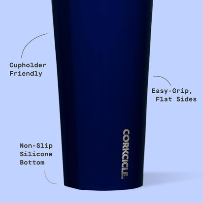 Classic Tumbler 24 oz Triple Insulated, Cacao | Cold Up to 9 Hours, Hot Up to 3 Hours, Triple Insulated, Sliding Lid, Cupholder Friendly, Non-Slip Bottom