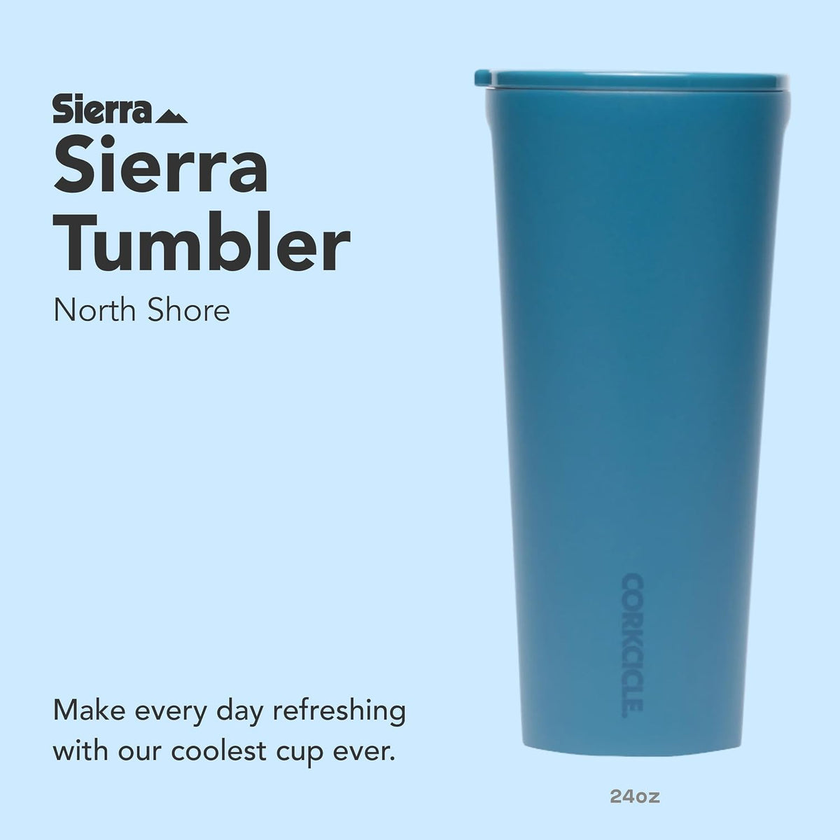 Classic Tumbler 24 oz Triple Insulated, Cacao | Cold Up to 9 Hours, Hot Up to 3 Hours, Triple Insulated, Sliding Lid, Cupholder Friendly, Non-Slip Bottom