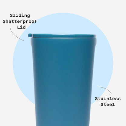 Classic Tumbler 24 oz Triple Insulated, Cacao | Cold Up to 9 Hours, Hot Up to 3 Hours, Triple Insulated, Sliding Lid, Cupholder Friendly, Non-Slip Bottom