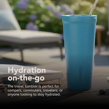 Classic Tumbler 24 oz Triple Insulated, Cacao | Cold Up to 9 Hours, Hot Up to 3 Hours, Triple Insulated, Sliding Lid, Cupholder Friendly, Non-Slip Bottom