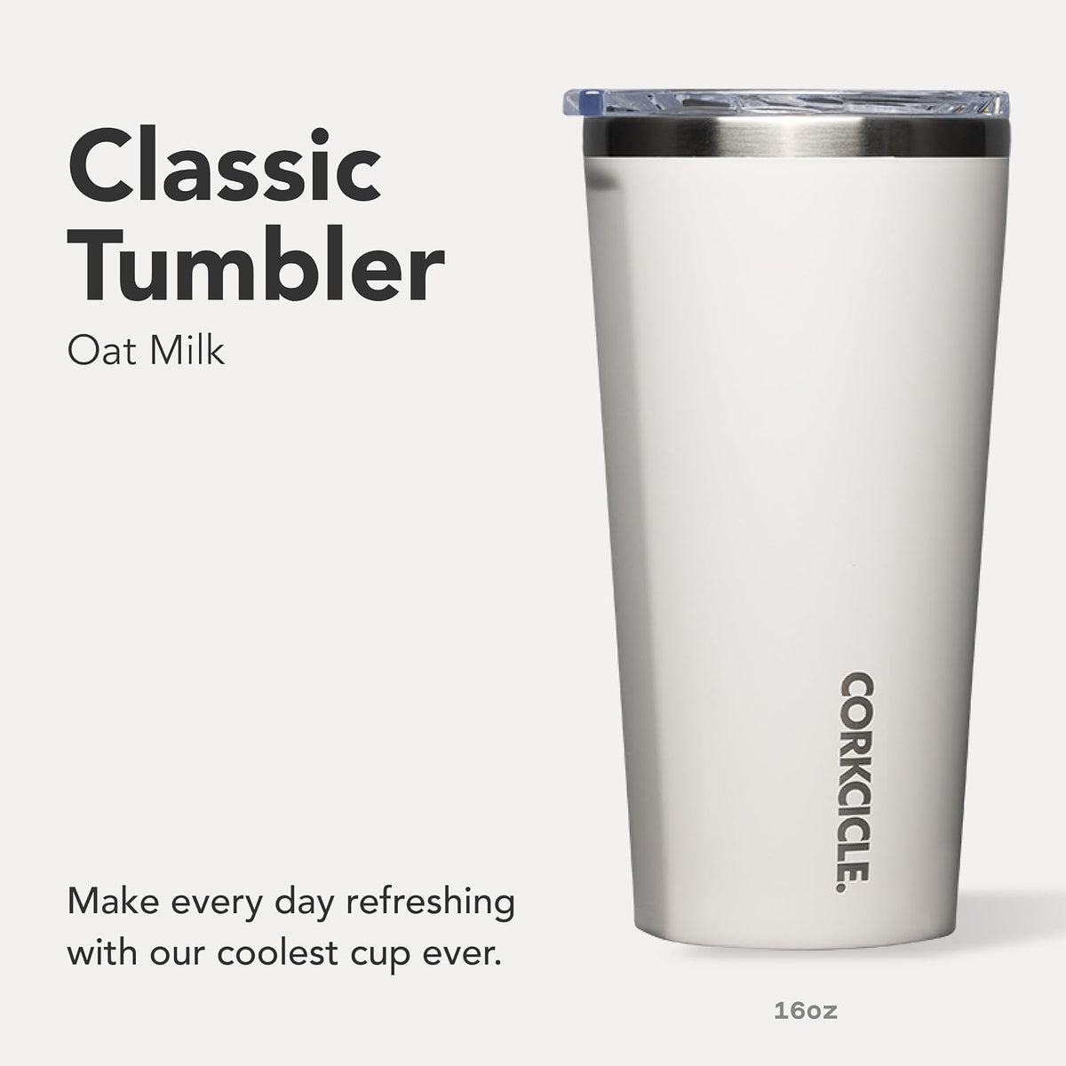 Classic Tumbler 24 oz Triple Insulated, Cacao | Cold Up to 9 Hours, Hot Up to 3 Hours, Triple Insulated, Sliding Lid, Cupholder Friendly, Non-Slip Bottom